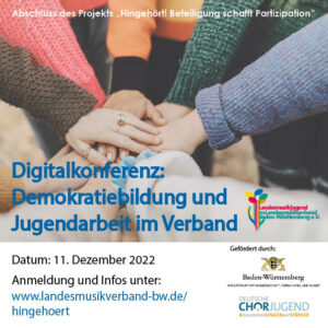 Digitale Konferenz "Demokratiebildung und Jugendarbeit im Verband"